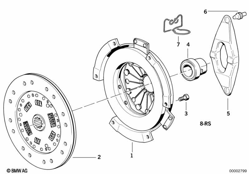Genuine BMW 21212228289 E36 Set Clutch Parts D=240mm (Inc. M3 & Z3 M) | ML Performance EU Car Parts
