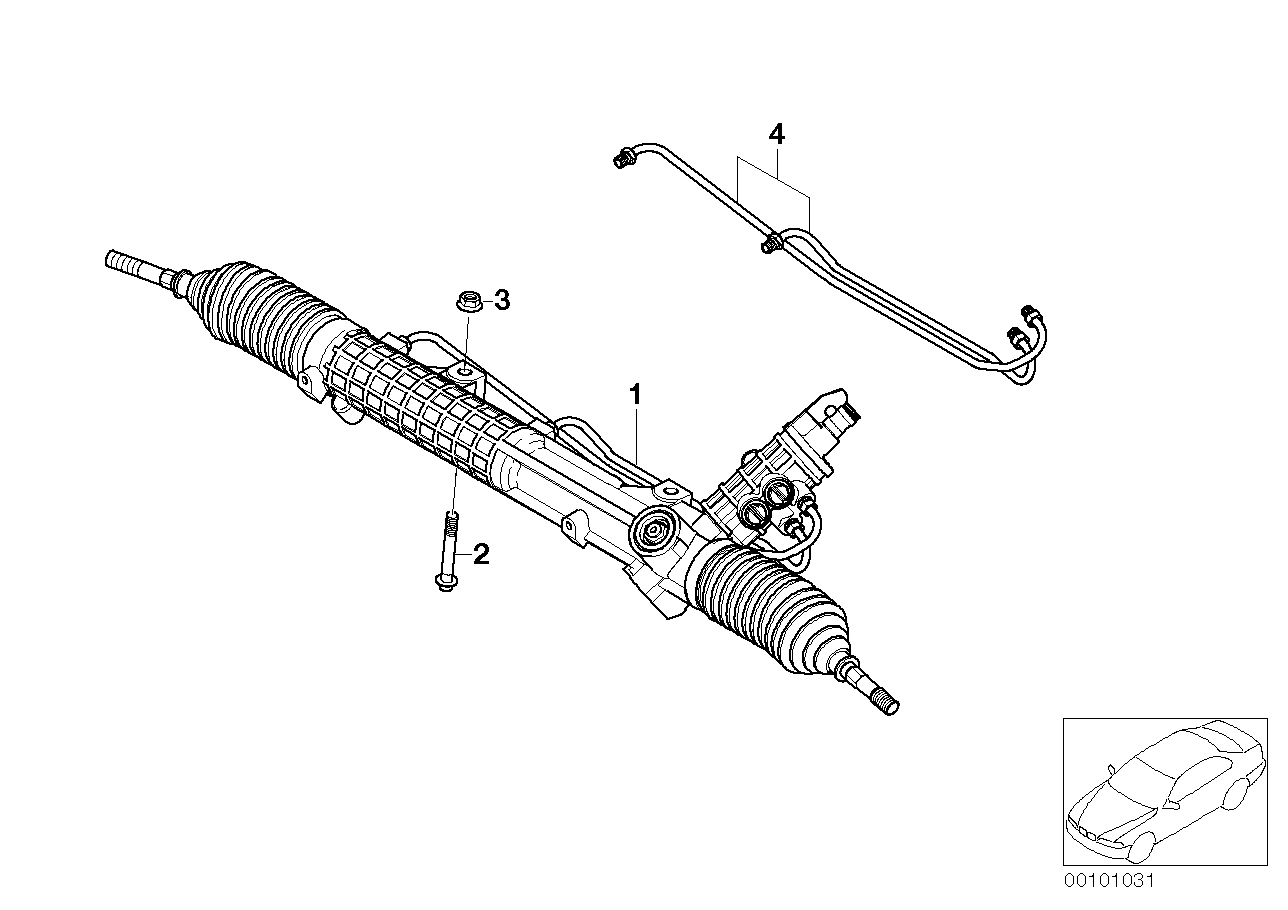 Genuine BMW 32132282642 E46 Exch. Hydro Steering Gear ZF (Inc. M3 & M3 CSL) | ML Performance US Car Parts