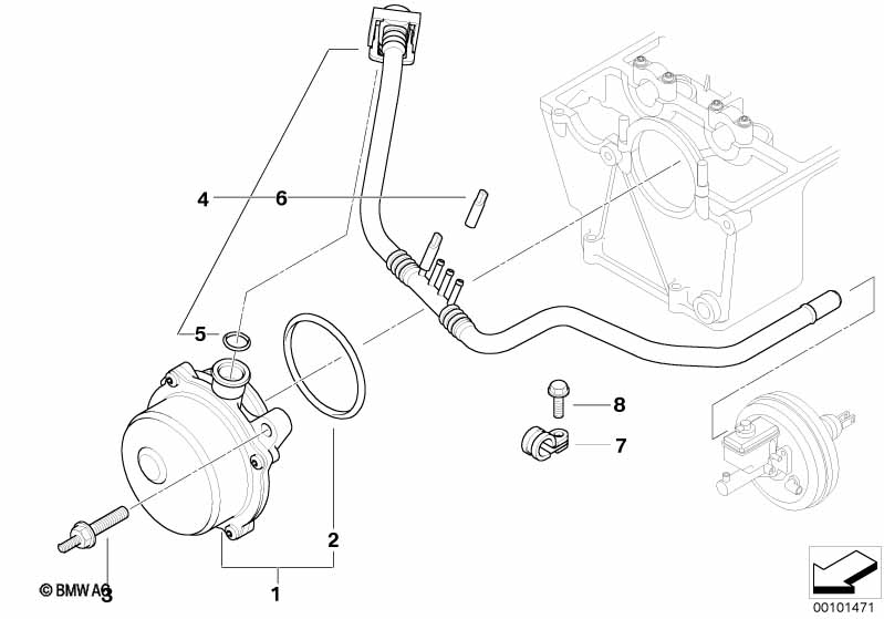 Vacuum pump with tubes