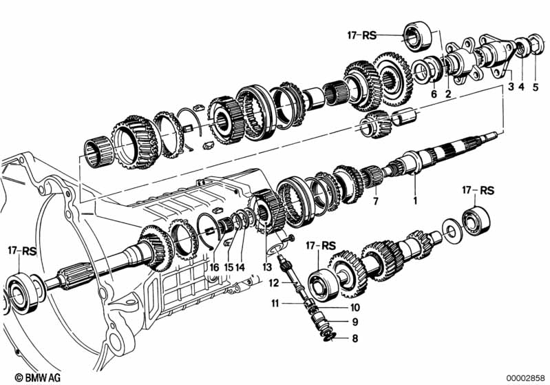 Getrag 242 gear whl.set parts/speedom.dr