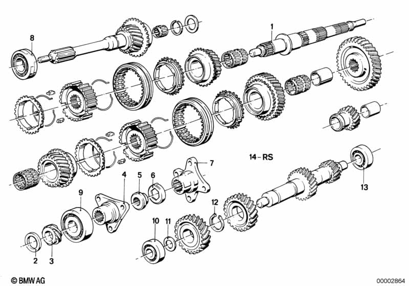 Getrag 242 gear wheel set parts/Rep.kits