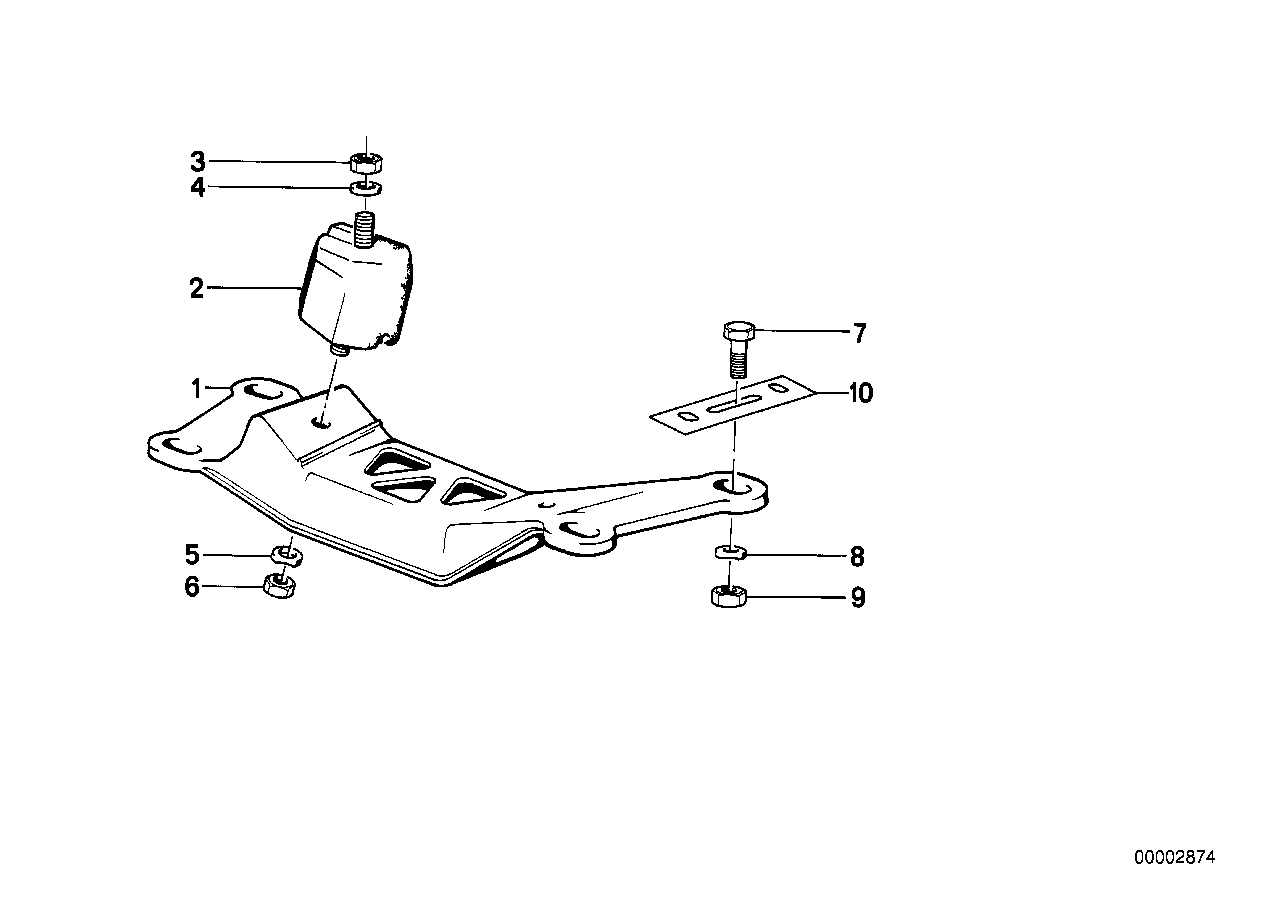 Genuine BMW 23711176574 E30 Cross Member (Inc. 324td, 325e & 316i) | ML Performance UK Car Parts