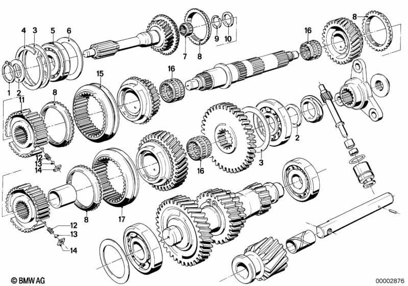 Getrag 262 gear wheel set,single parts