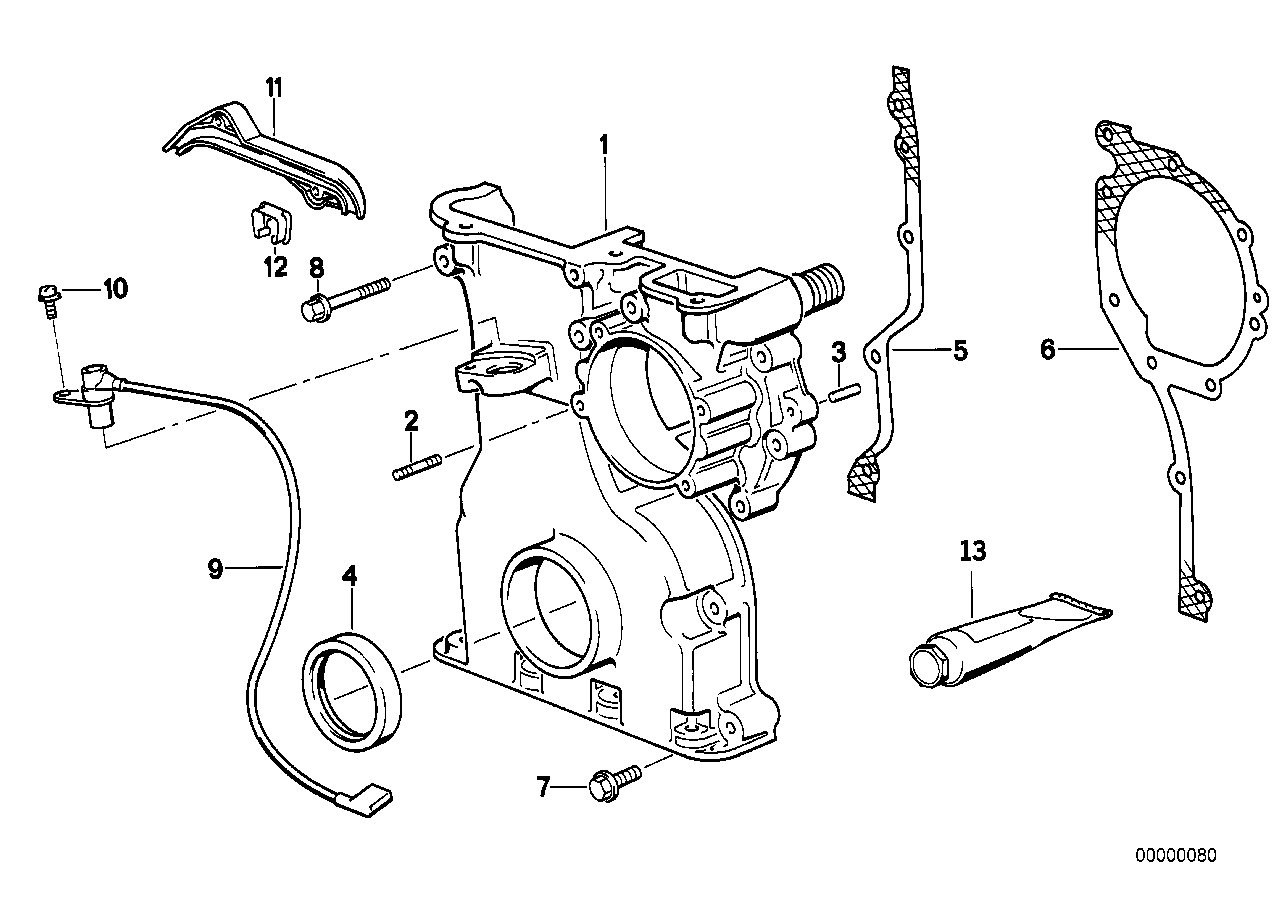 Genuine BMW 11141720637 E36 E34 Timing Case Cover, Bottom (Inc. 325i, 525i & M3) | ML Performance UK Car Parts