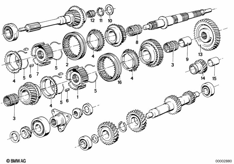 Getrag 242 gear wheel set,single parts