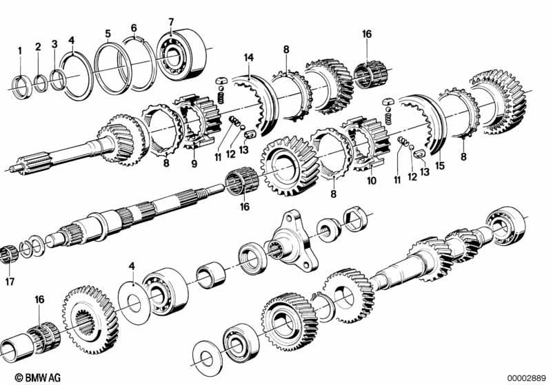 Getrag 262 gear wheel set,single parts
