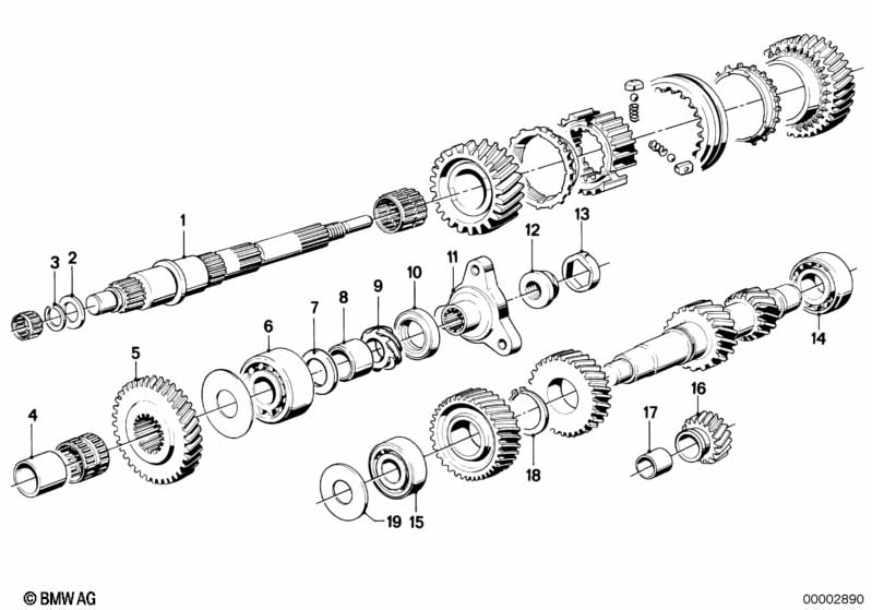 Getrag 262 gear wheel set,single parts