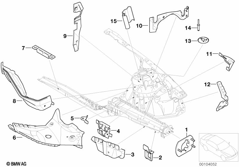 Genuine BMW 41148230531 E46 Cover Panel, Engine Compartment, Left (Inc. 316Ci, 320Cd & 320i) | ML Performance EU Car Parts