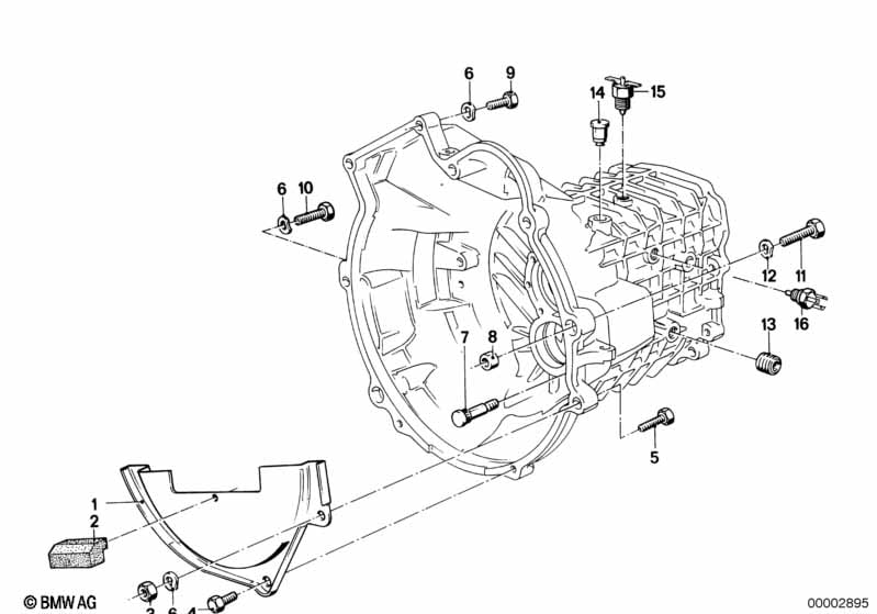 Gearbox mounting parts