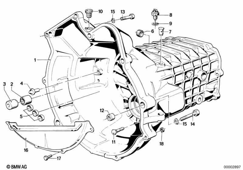 Getrag 242 housing+attaching parts
