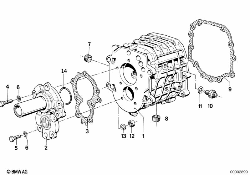Getrag 262 housing+attaching parts