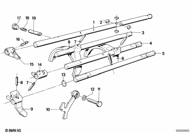 Getrag 242 inner gear shifting parts