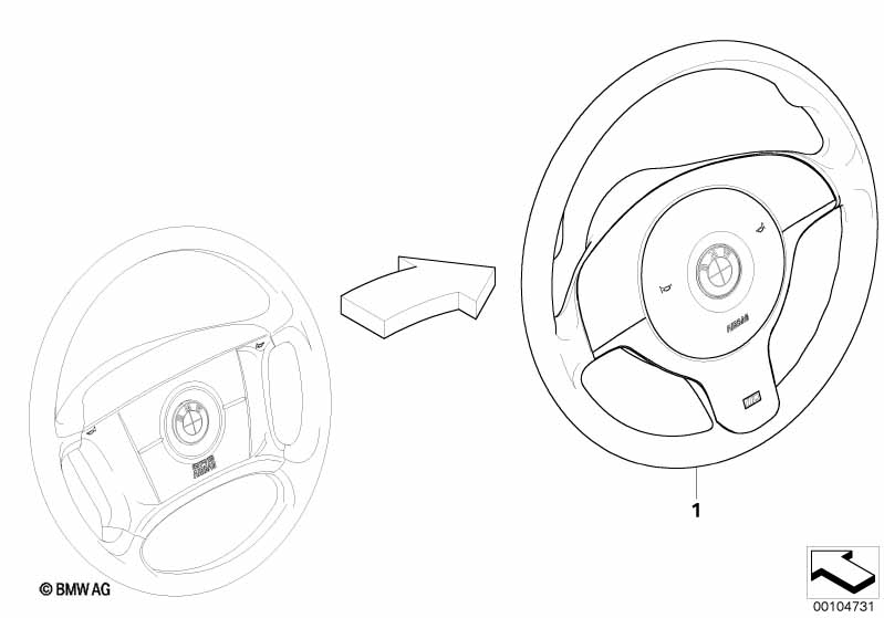 Modificat. 4-spoke strng whl => M Sport