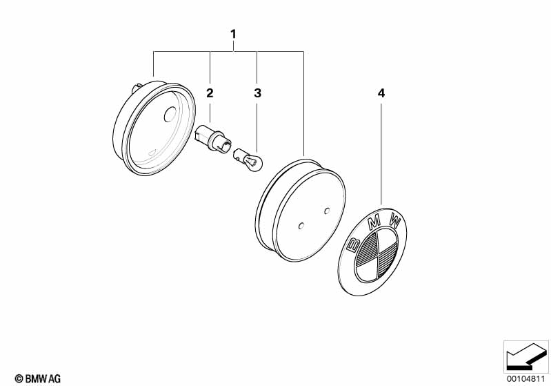 Genuine BMW 63137165734 E85 E86 Additional Turn Indicator Lamp, White (Inc. Z4) | ML Performance UK Car Parts