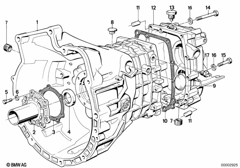 ZF s5-16 housing+attaching parts
