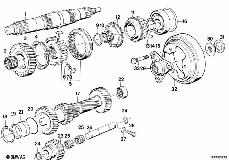Getrag 260/6 gear wheel set,sing parts