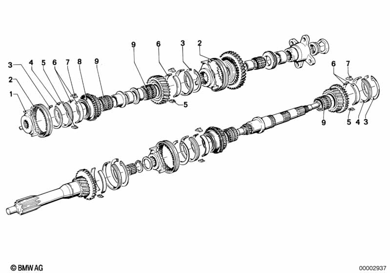 Getrag 235 gear wheel set parts