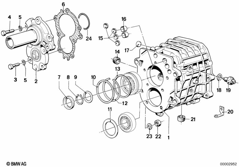 Genuine BMW 23121222357 E30 E23 Gasket Asbestos Free (Inc. 3.0CSiL) | ML Performance UK Car Parts