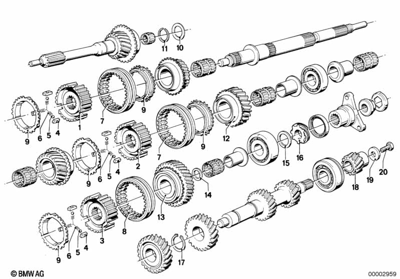 Getrag 265/5 gear wheel set,sing part