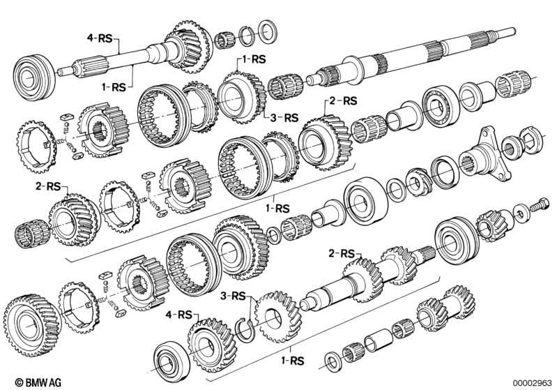 Getrag 265/5 gear wheel set-repair kit