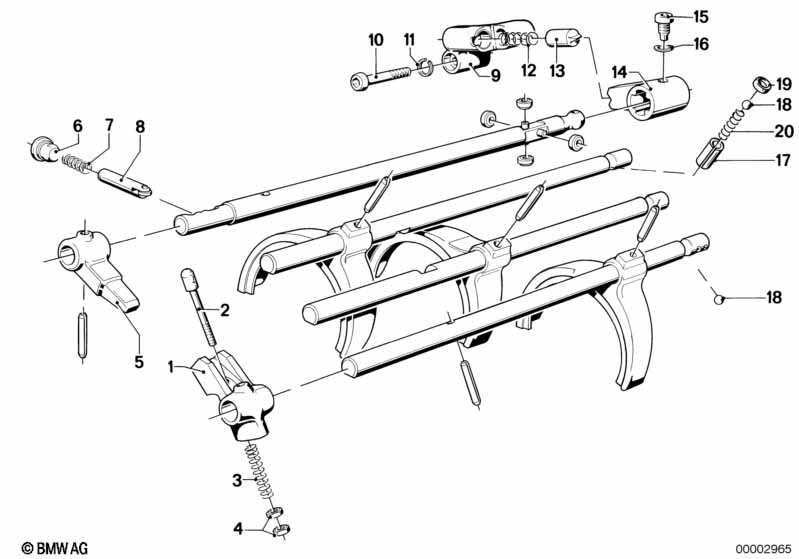 Getrag 265/5 inner gear shifting parts