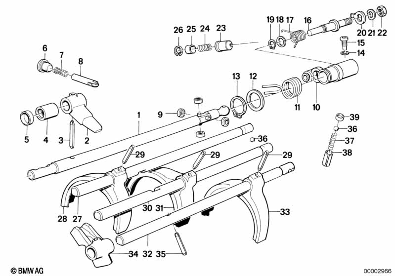 Getrag 265/5 inner gear shifting parts