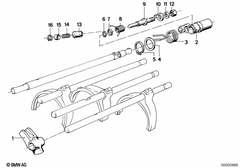 Getrag 265/5 inner gear shifting parts