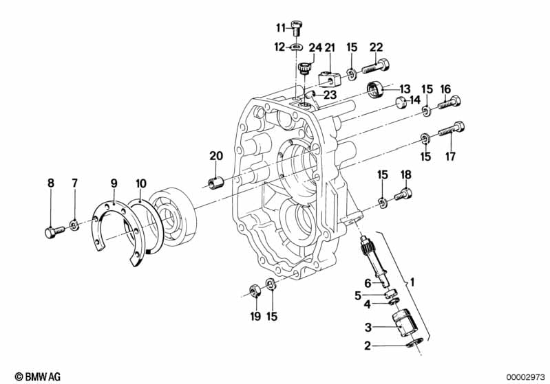 Getrag 265/6 case cover/speedo drive