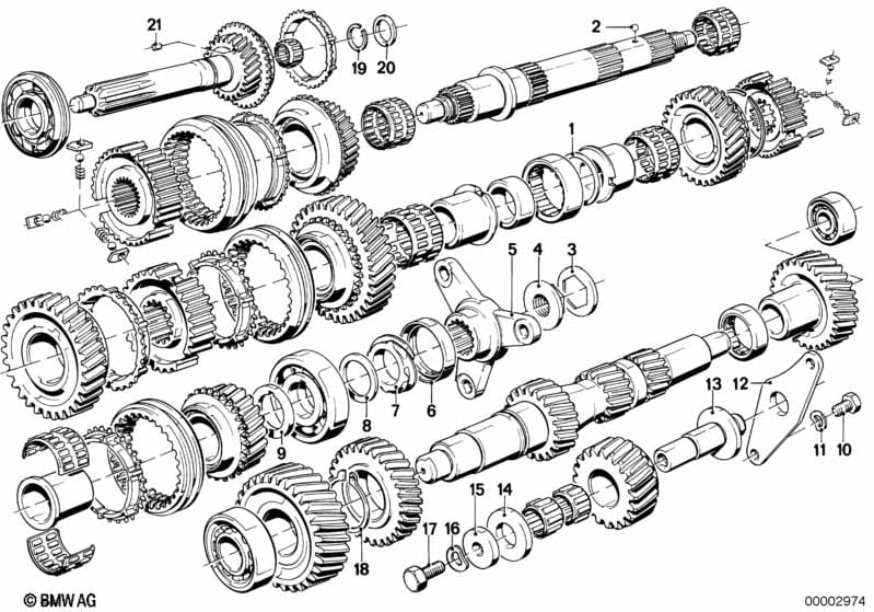 Getrag 265/6 gearset parts