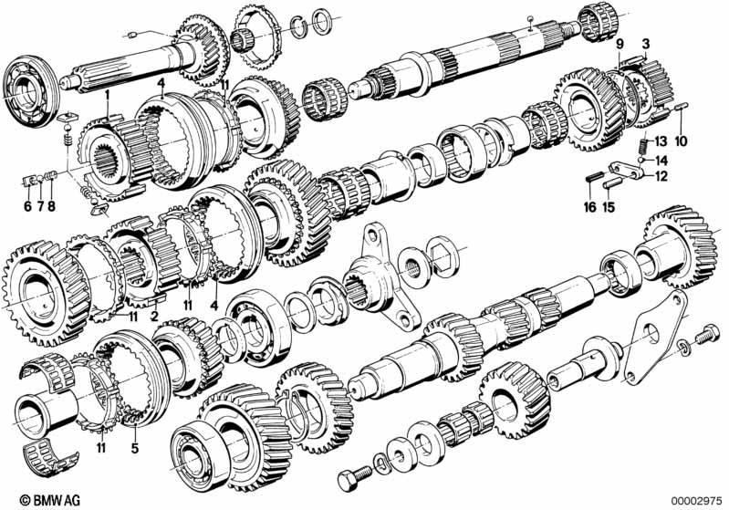 Getrag 265/6 gearset parts