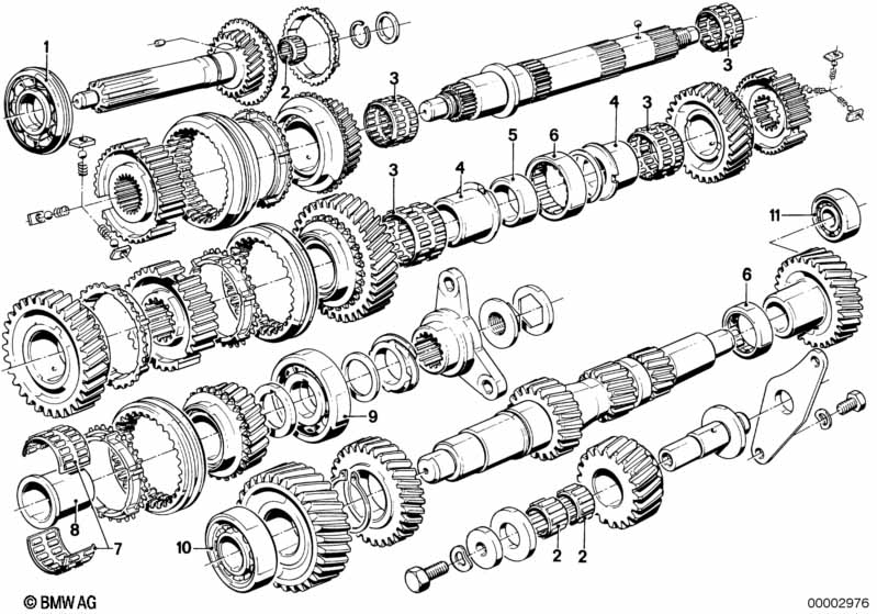 Getrag 265/6 gear wh.set parts/R.bearing