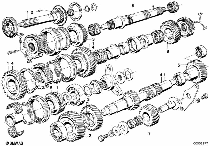 Getrag 265/6 gear wh.set parts/Rep.kits