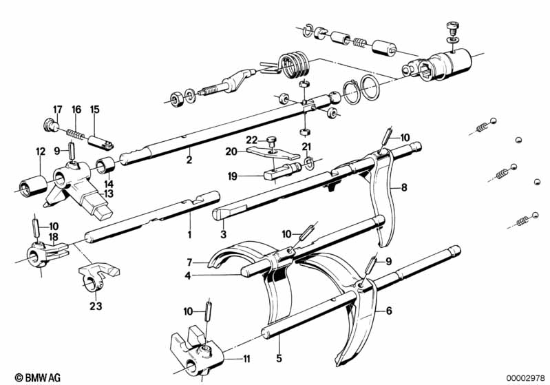 Getrag 265/6 inner gear shifting parts