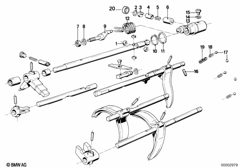 Getrag 265/6 inner gear shifting parts