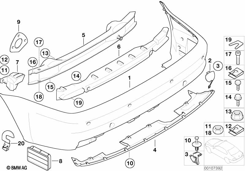 M Trim, rear