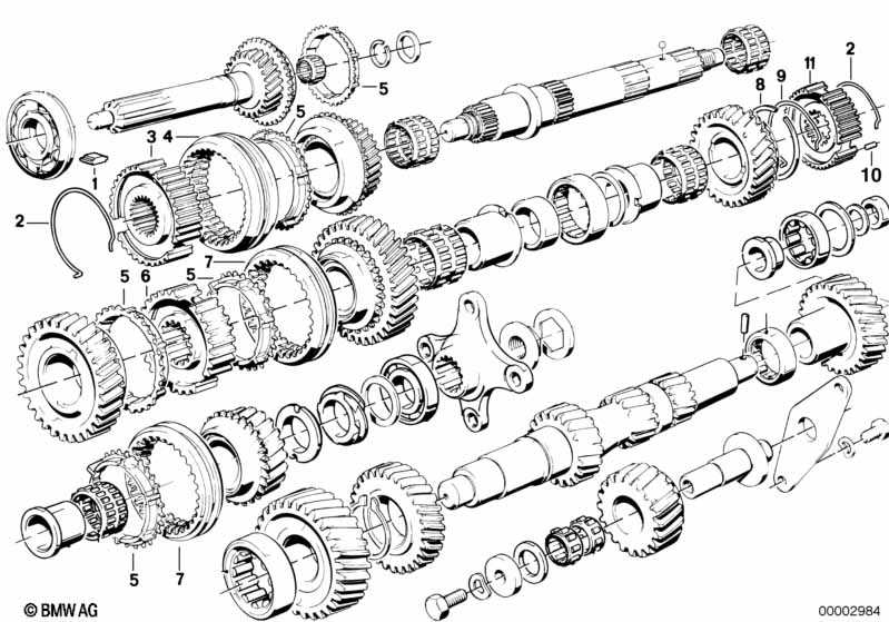 Getrag 245/2/4 gear wheel set,sing parts