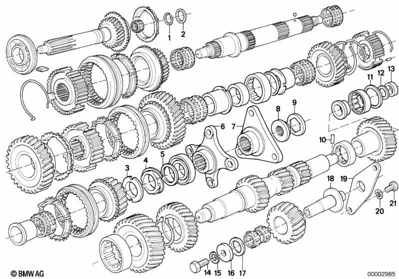 Getrag 245/2/4 gear wheel set,sing parts