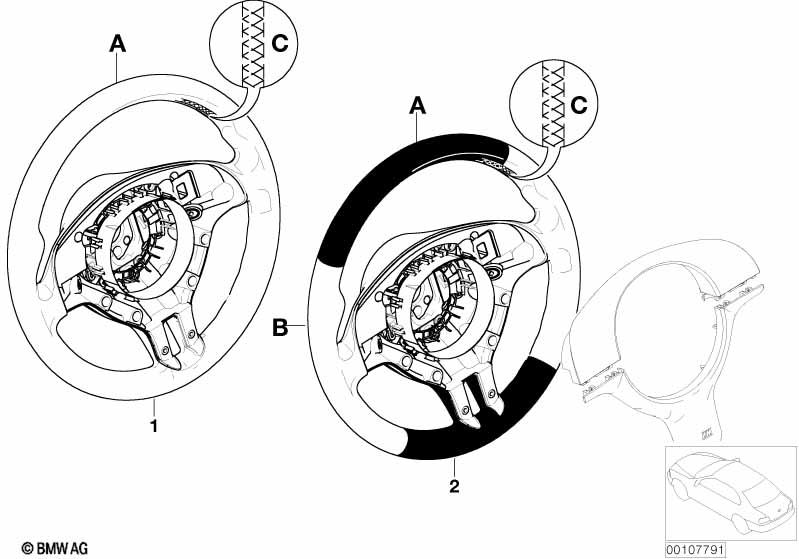 Individ. M sports strng whl airbag SA710