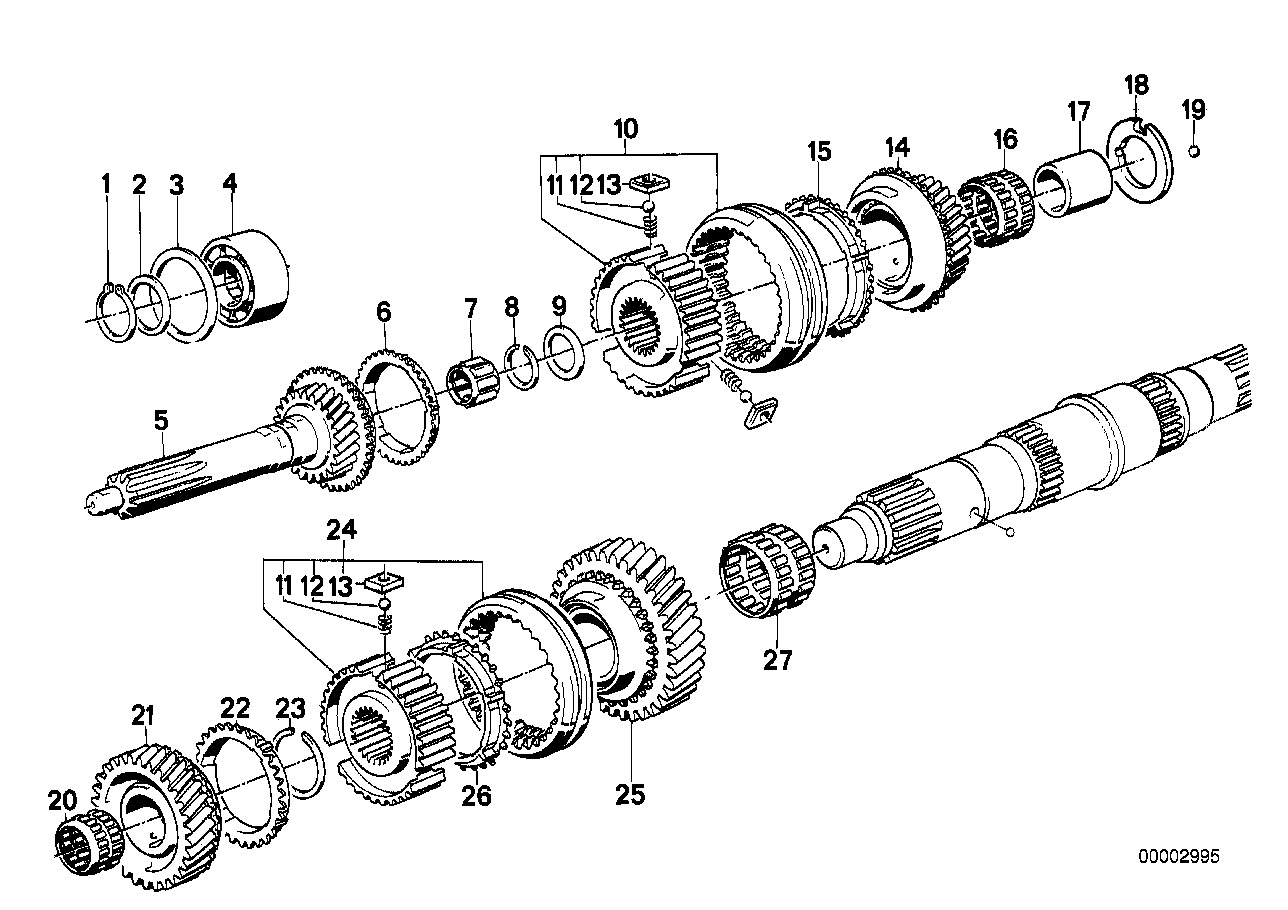 Genuine BMW 23121228258 E34 E24 E28 Grooved Ball Bearing 80X35X21 (Inc. M5 3.6, M635CSi & M5) | ML Performance UK Car Parts