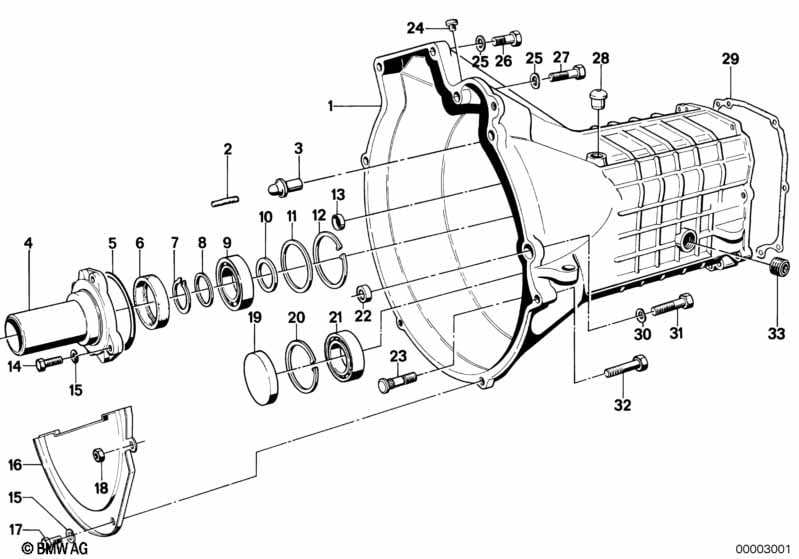 Getrag 242 housing+attaching parts