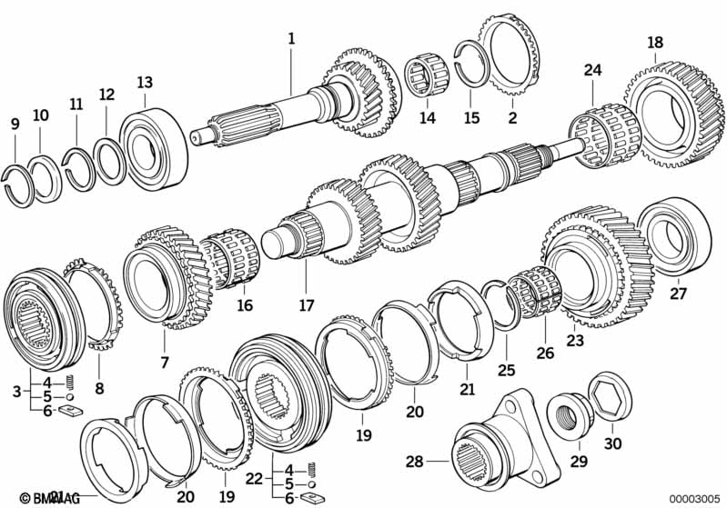 S5D...G drive shaft/output shaft