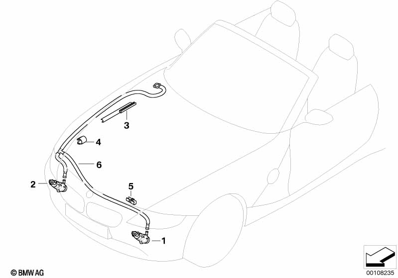 Genuine BMW 61677057451 E85 E86 High-Pressure Nozzle, Left (Inc. Z4) | ML Performance UK Car Parts