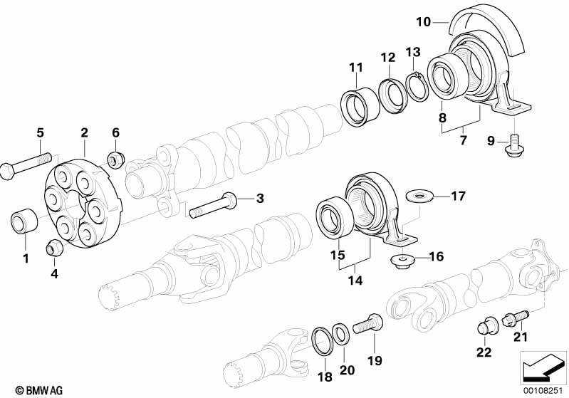 Articulation palier de transmission