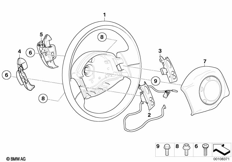 Genuine BMW 61316929369 R50 R53 Rocker-Type Shift Lever, Left (Inc. One 1.6i, Cooper S & Cooper) | ML Performance EU Car Parts