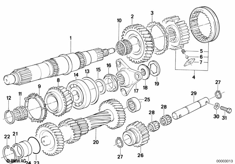 Getrag 260/5/50 gear wheel set,sing part