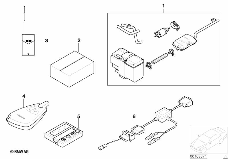 Installing set independ.heater/ventilat.