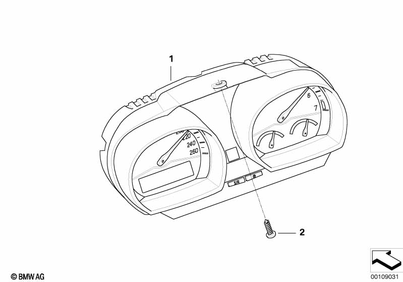 Genuine BMW 62109168174 E85 Instruments Combination Uncoded MPH (Inc. Z4) | ML Performance UK Car Parts