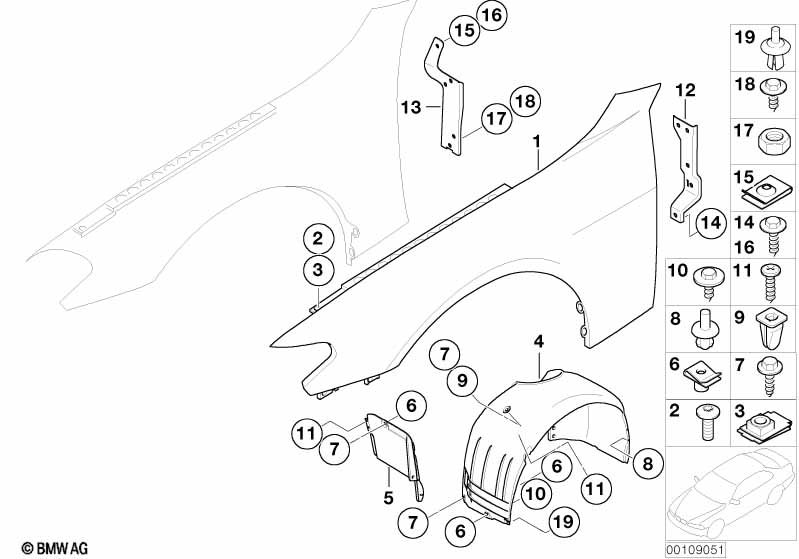 Genuine BMW 51717136679 E66 E65 E67 Cover, Wheell Housing, Front Left (Inc. 730i, Alpina B7 & 760i) | ML Performance UK Car Parts
