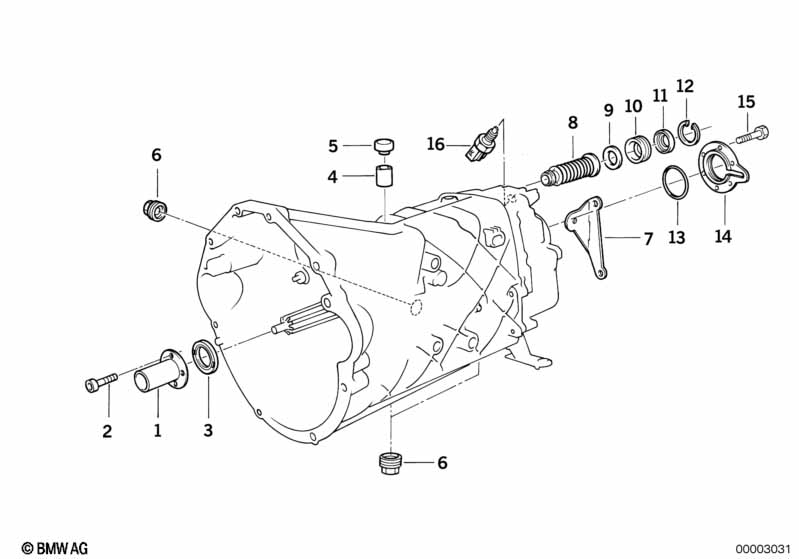Genuine BMW 23121222208 E31 Shaft Seal 55X70X8 (Inc. 850Ci & 850CSi) | ML Performance UK Car Parts