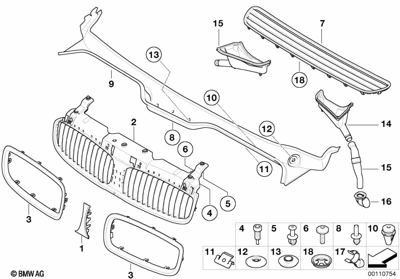 Genuine BMW 51717019001 RR1 E67 E65 Bracket, Water Drain Hose (Inc. 740d, 730Li & 735i) | ML Performance EU Car Parts